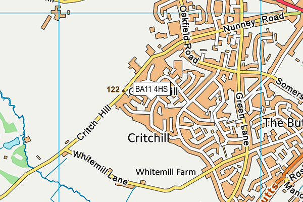 BA11 4HS map - OS VectorMap District (Ordnance Survey) BA11 4HS map - OS VectorMap District (Ordnance Survey)