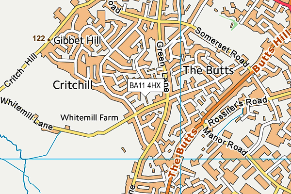 BA11 4HX map - OS VectorMap District (Ordnance Survey) BA11 4HX map - OS VectorMap District (Ordnance Survey)