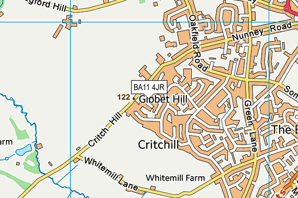 BA11 4JR map - OS VectorMap District (Ordnance Survey) BA11 4JR map - OS VectorMap District (Ordnance Survey)