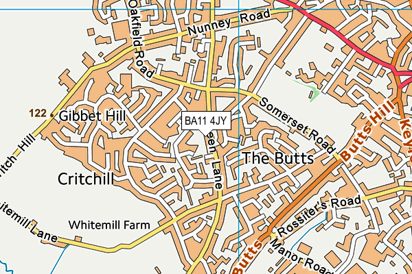 BA11 4JY map - OS VectorMap District (Ordnance Survey) BA11 4JY map - OS VectorMap District (Ordnance Survey)