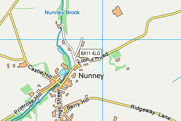 BA11 4LG map - OS VectorMap District (Ordnance Survey)