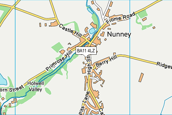 BA11 4LZ map - OS VectorMap District (Ordnance Survey) BA11 4LZ map - OS VectorMap District (Ordnance Survey)