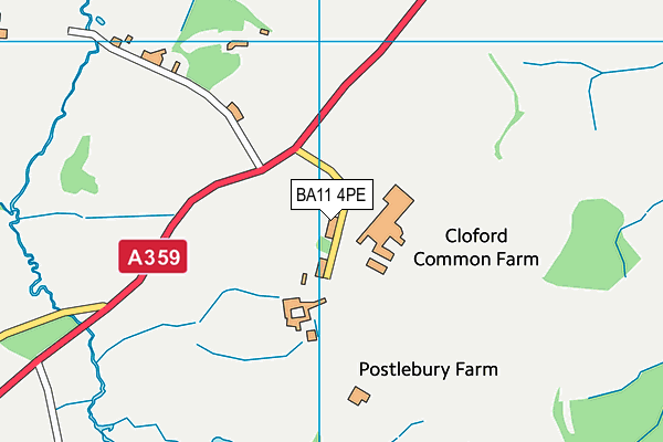 BA11 4PE map - OS VectorMap District (Ordnance Survey) BA11 4PE map - OS VectorMap District (Ordnance Survey)