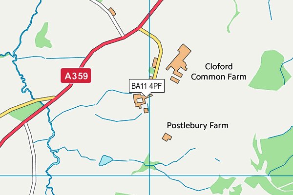 BA11 4PF map - OS VectorMap District (Ordnance Survey) BA11 4PF map - OS VectorMap District (Ordnance Survey)