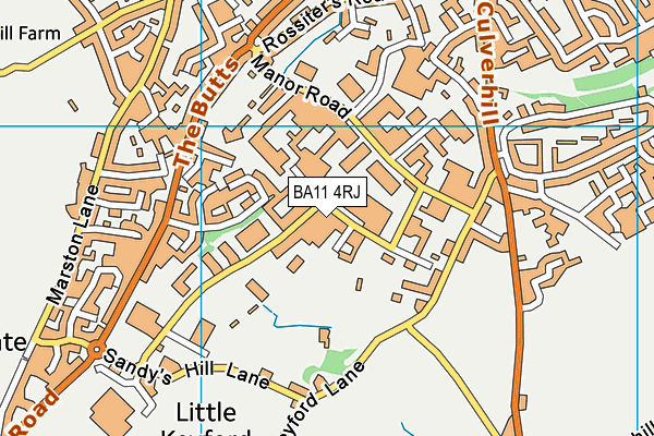 BA11 4RJ map - OS VectorMap District (Ordnance Survey) BA11 4RJ map - OS VectorMap District (Ordnance Survey)