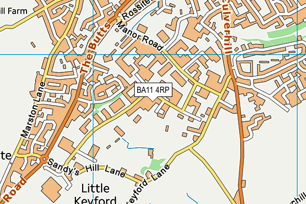 BA11 4RP map - OS VectorMap District (Ordnance Survey)