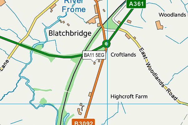 BA11 5EG map - OS VectorMap District (Ordnance Survey) BA11 5EG map - OS VectorMap District (Ordnance Survey)