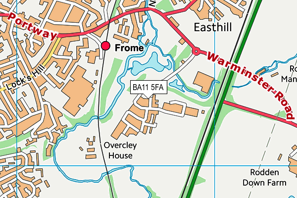 BA11 5FA map - OS VectorMap District (Ordnance Survey) BA11 5FA map - OS VectorMap District (Ordnance Survey)