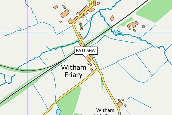 BA11 5HW map - OS VectorMap District (Ordnance Survey) BA11 5HW map - OS VectorMap District (Ordnance Survey)