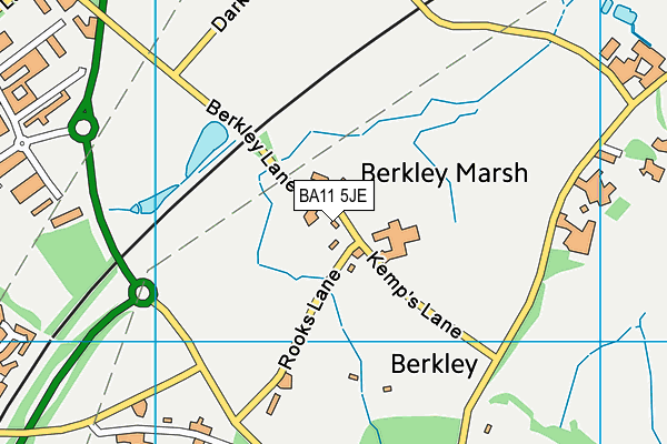 BA11 5JE map - OS VectorMap District (Ordnance Survey) BA11 5JE map - OS VectorMap District (Ordnance Survey)