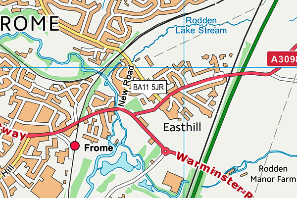 BA11 5JR map - OS VectorMap District (Ordnance Survey) BA11 5JR map - OS VectorMap District (Ordnance Survey)