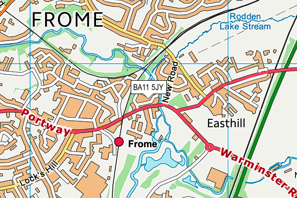 BA11 5JY map - OS VectorMap District (Ordnance Survey)