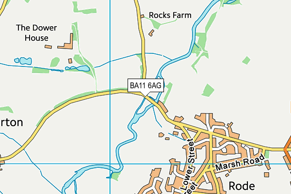 BA11 6AG map - OS VectorMap District (Ordnance Survey) BA11 6AG map - OS VectorMap District (Ordnance Survey)