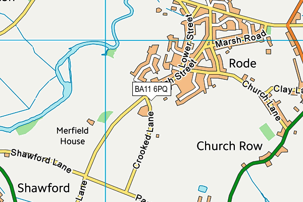 BA11 6PQ map - OS VectorMap District (Ordnance Survey) BA11 6PQ map - OS VectorMap District (Ordnance Survey)