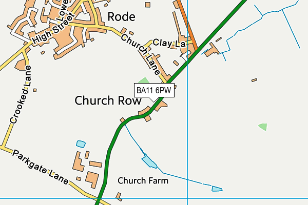 BA11 6PW map - OS VectorMap District (Ordnance Survey) BA11 6PW map - OS VectorMap District (Ordnance Survey)