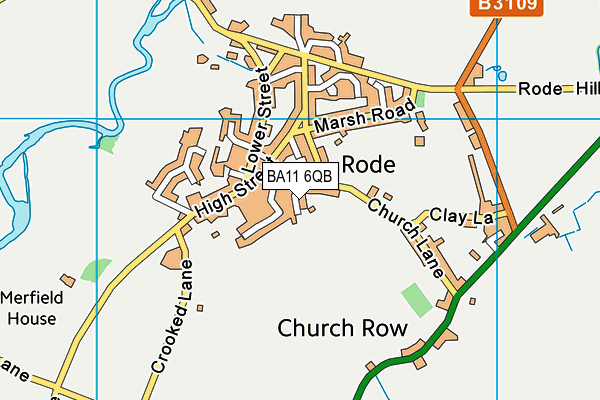 BA11 6QB map - OS VectorMap District (Ordnance Survey) BA11 6QB map - OS VectorMap District (Ordnance Survey)