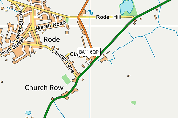 BA11 6QP map - OS VectorMap District (Ordnance Survey) BA11 6QP map - OS VectorMap District (Ordnance Survey)