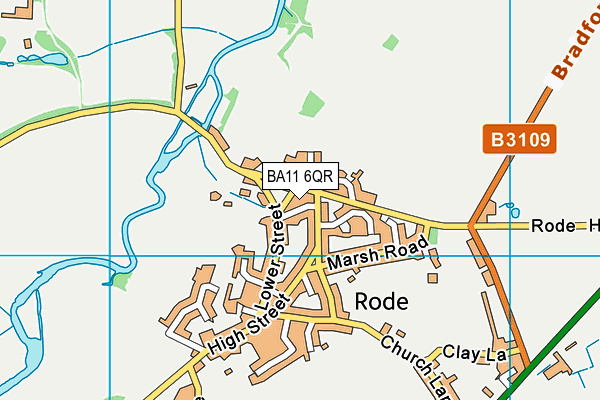 BA11 6QR map - OS VectorMap District (Ordnance Survey) BA11 6QR map - OS VectorMap District (Ordnance Survey)