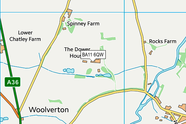 BA11 6QW map - OS VectorMap District (Ordnance Survey) BA11 6QW map - OS VectorMap District (Ordnance Survey)