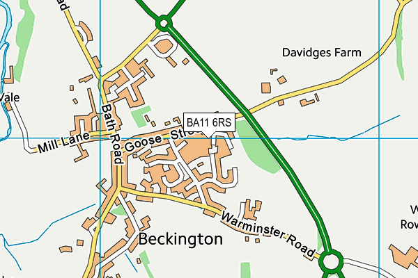 BA11 6RS map - OS VectorMap District (Ordnance Survey) BA11 6RS map - OS VectorMap District (Ordnance Survey)
