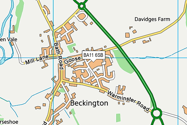 BA11 6SB map - OS VectorMap District (Ordnance Survey) BA11 6SB map - OS VectorMap District (Ordnance Survey)