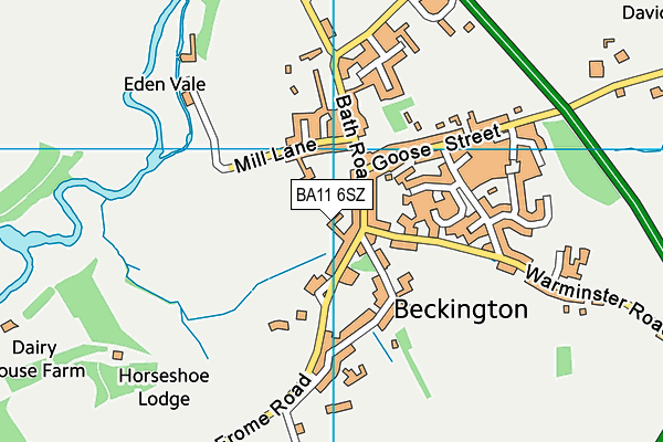 BA11 6SZ map - OS VectorMap District (Ordnance Survey) BA11 6SZ map - OS VectorMap District (Ordnance Survey)