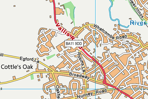 BA11 9DD map - OS VectorMap District (Ordnance Survey) BA11 9DD map - OS VectorMap District (Ordnance Survey)