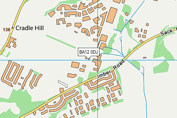 BA12 0DJ map - OS VectorMap District (Ordnance Survey) BA12 0DJ map - OS VectorMap District (Ordnance Survey)