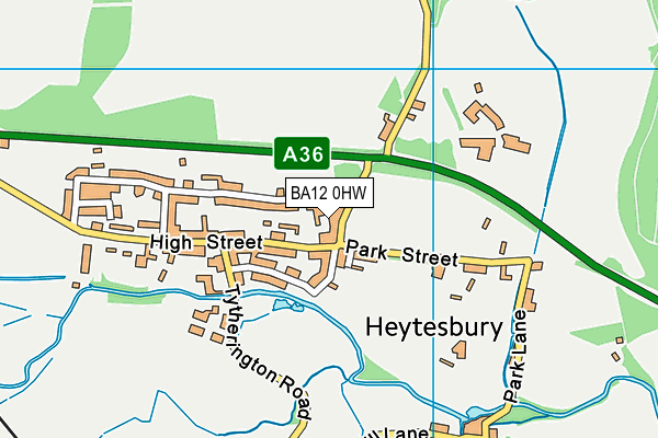 BA12 0HW map - OS VectorMap District (Ordnance Survey) BA12 0HW map - OS VectorMap District (Ordnance Survey)