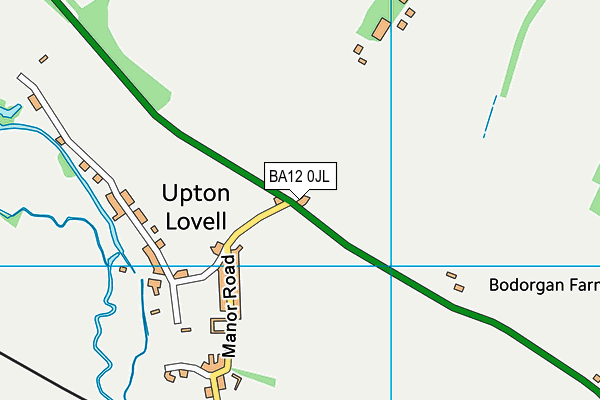 BA12 0JL map - OS VectorMap District (Ordnance Survey)