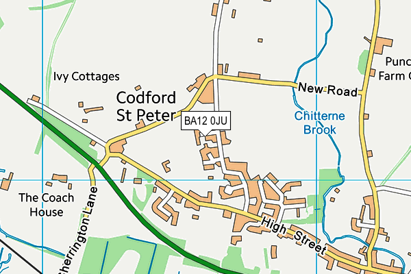 BA12 0JU map - OS VectorMap District (Ordnance Survey) BA12 0JU map - OS VectorMap District (Ordnance Survey)