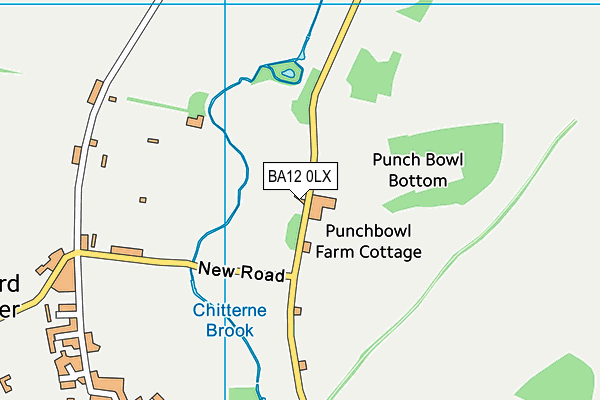BA12 0LX map - OS VectorMap District (Ordnance Survey) BA12 0LX map - OS VectorMap District (Ordnance Survey)