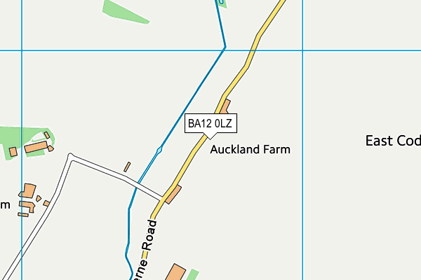 BA12 0LZ map - OS VectorMap District (Ordnance Survey) BA12 0LZ map - OS VectorMap District (Ordnance Survey)