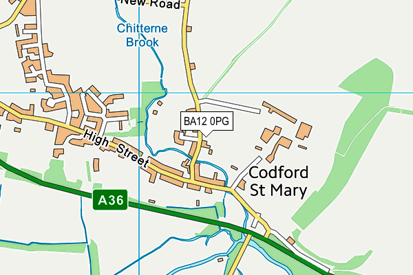 BA12 0PG map - OS VectorMap District (Ordnance Survey) BA12 0PG map - OS VectorMap District (Ordnance Survey)