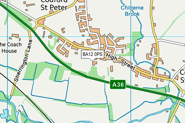 BA12 0PS map - OS VectorMap District (Ordnance Survey) BA12 0PS map - OS VectorMap District (Ordnance Survey)