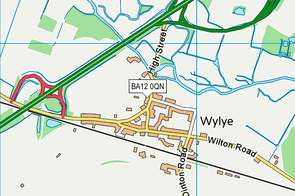 BA12 0QN map - OS VectorMap District (Ordnance Survey) BA12 0QN map - OS VectorMap District (Ordnance Survey)