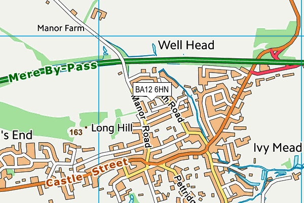 BA12 6HN map - OS VectorMap District (Ordnance Survey) BA12 6HN map - OS VectorMap District (Ordnance Survey)