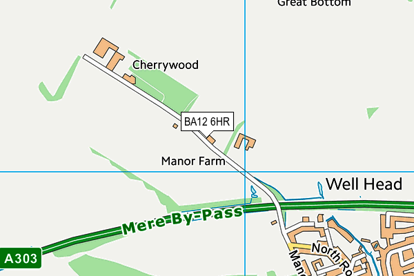 BA12 6HR map - OS VectorMap District (Ordnance Survey) BA12 6HR map - OS VectorMap District (Ordnance Survey)