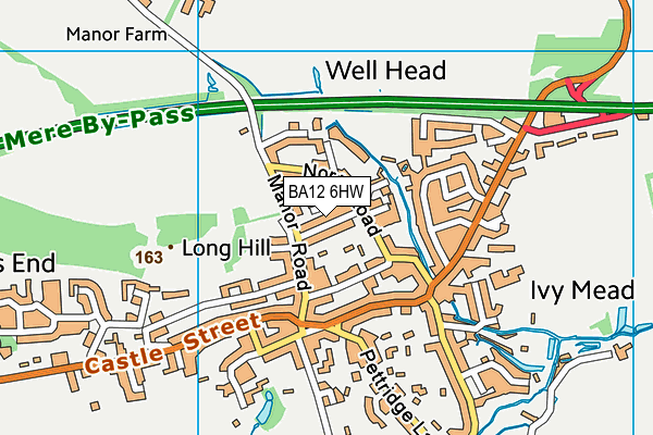 BA12 6HW map - OS VectorMap District (Ordnance Survey) BA12 6HW map - OS VectorMap District (Ordnance Survey)