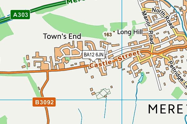 BA12 6JN map - OS VectorMap District (Ordnance Survey) BA12 6JN map - OS VectorMap District (Ordnance Survey)