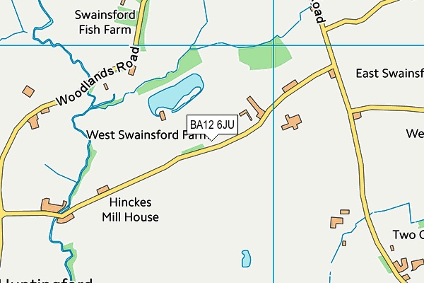 BA12 6JU map - OS VectorMap District (Ordnance Survey) BA12 6JU map - OS VectorMap District (Ordnance Survey)