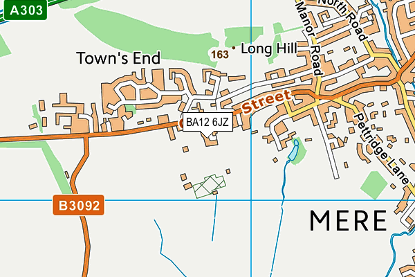 BA12 6JZ map - OS VectorMap District (Ordnance Survey) BA12 6JZ map - OS VectorMap District (Ordnance Survey)