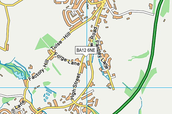 BA12 6NE map - OS VectorMap District (Ordnance Survey) BA12 6NE map - OS VectorMap District (Ordnance Survey)