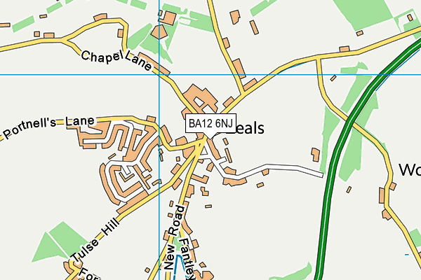 BA12 6NJ map - OS VectorMap District (Ordnance Survey) BA12 6NJ map - OS VectorMap District (Ordnance Survey)