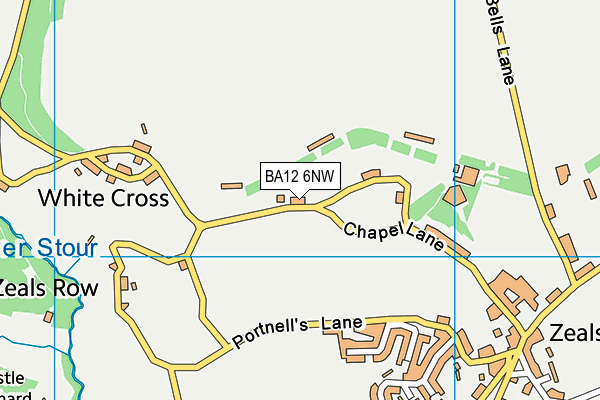 BA12 6NW map - OS VectorMap District (Ordnance Survey) BA12 6NW map - OS VectorMap District (Ordnance Survey)