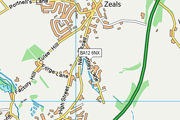 BA12 6NX map - OS VectorMap District (Ordnance Survey) BA12 6NX map - OS VectorMap District (Ordnance Survey)