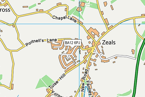 BA12 6PJ map - OS VectorMap District (Ordnance Survey) BA12 6PJ map - OS VectorMap District (Ordnance Survey)