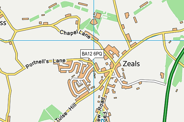 BA12 6PQ map - OS VectorMap District (Ordnance Survey) BA12 6PQ map - OS VectorMap District (Ordnance Survey)