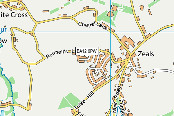 BA12 6PW map - OS VectorMap District (Ordnance Survey) BA12 6PW map - OS VectorMap District (Ordnance Survey)
