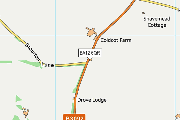BA12 6QR map - OS VectorMap District (Ordnance Survey) BA12 6QR map - OS VectorMap District (Ordnance Survey)